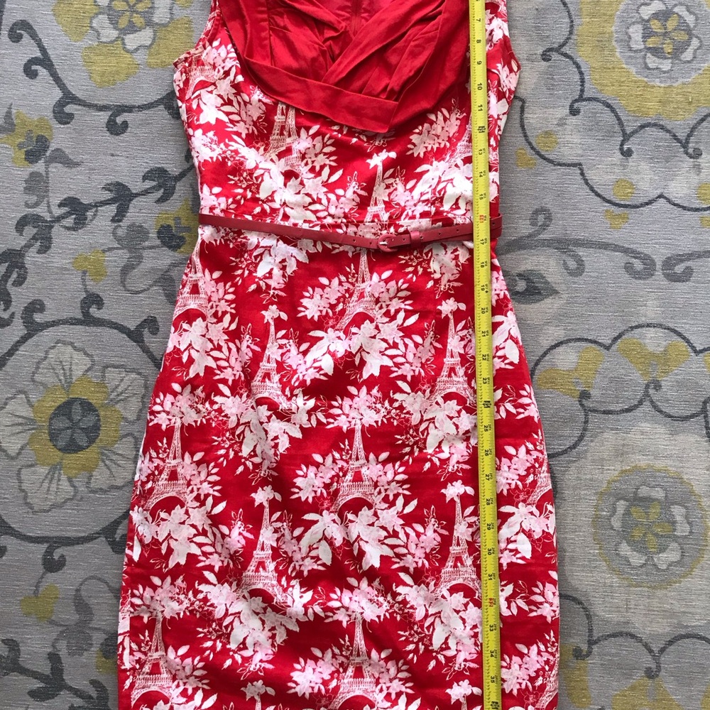 Pinup Couture Red Floral Women's Dress